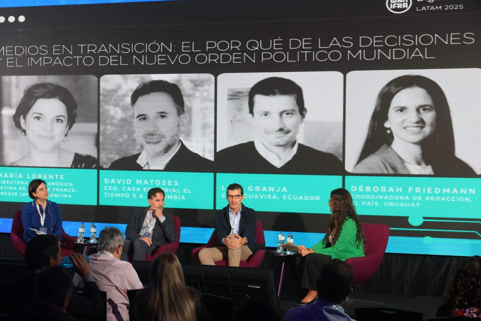 Maria Lorente en un panel durante el Digital Media LATAM 2025